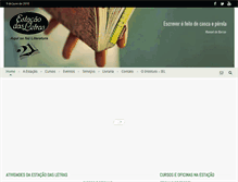 Tablet Screenshot of estacaodasletras.com.br